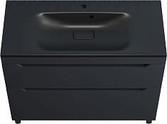 Style Line Тумба с кварцевой раковиной антрацит Остин 100 графит